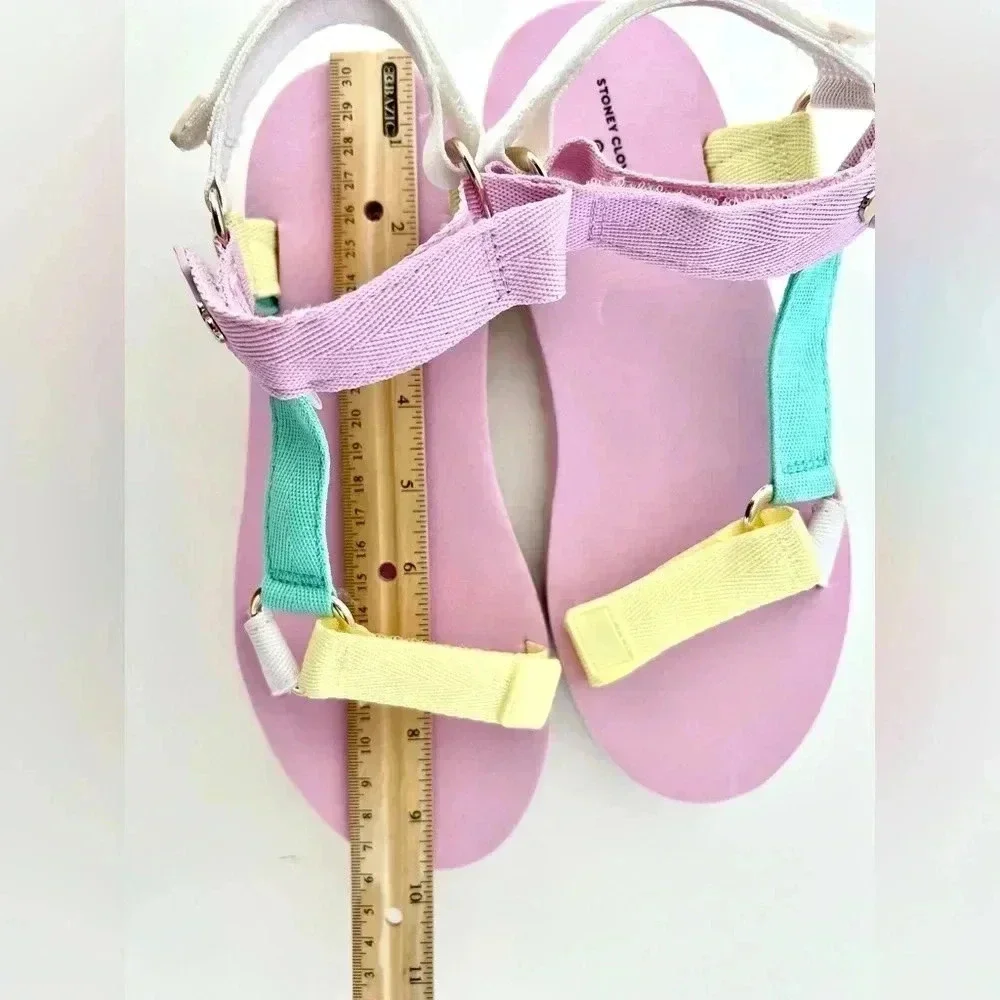 Stoney Clover Lane X Target‎ Pastel Comfortable Adjustable Strap Sandals Size 7